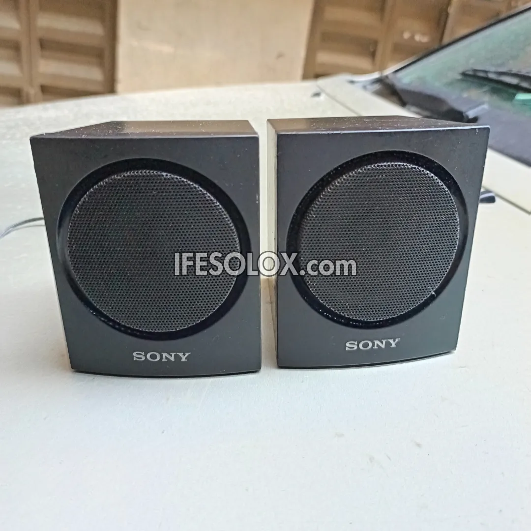 SONY SS-TSB107 3 Ohms Home Theater Surround Speakers Complete Set - Foreign Used