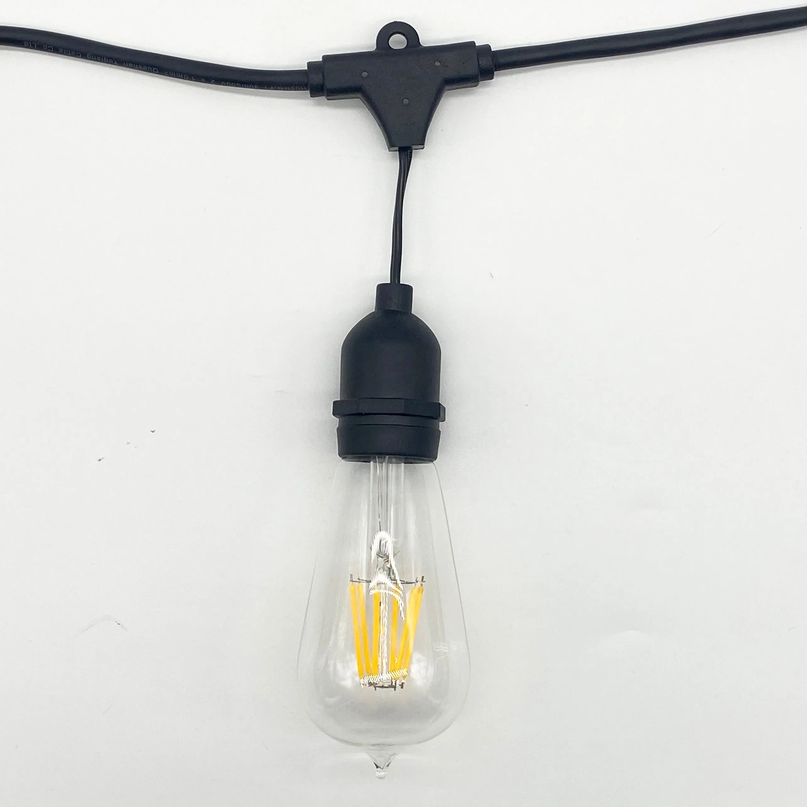 ST58 Clear Bulb | 10m 10 Bulbs | Drop Hang Dimmable Festoon Lights