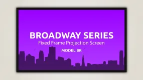 Stevertson Screens Broadway Series Fixed Frame 109" (92.1" x 52.0") HDTV [16:9] BR169109MG