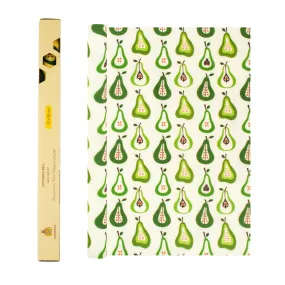 SUPERBEE Beeswax Wrap Roll XL, Reusable Beeswax Wrap for Food, Wrap Roll, Reusable Bees Wrap Paper for Wrapping Vegetables, Cheese Paper, Bowl Covers and Sandwich Wrapping Paper, Pears - 35x13"