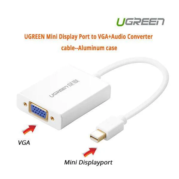 UGREEN Mini Display Port to VGA Audio Converter cable (10437)