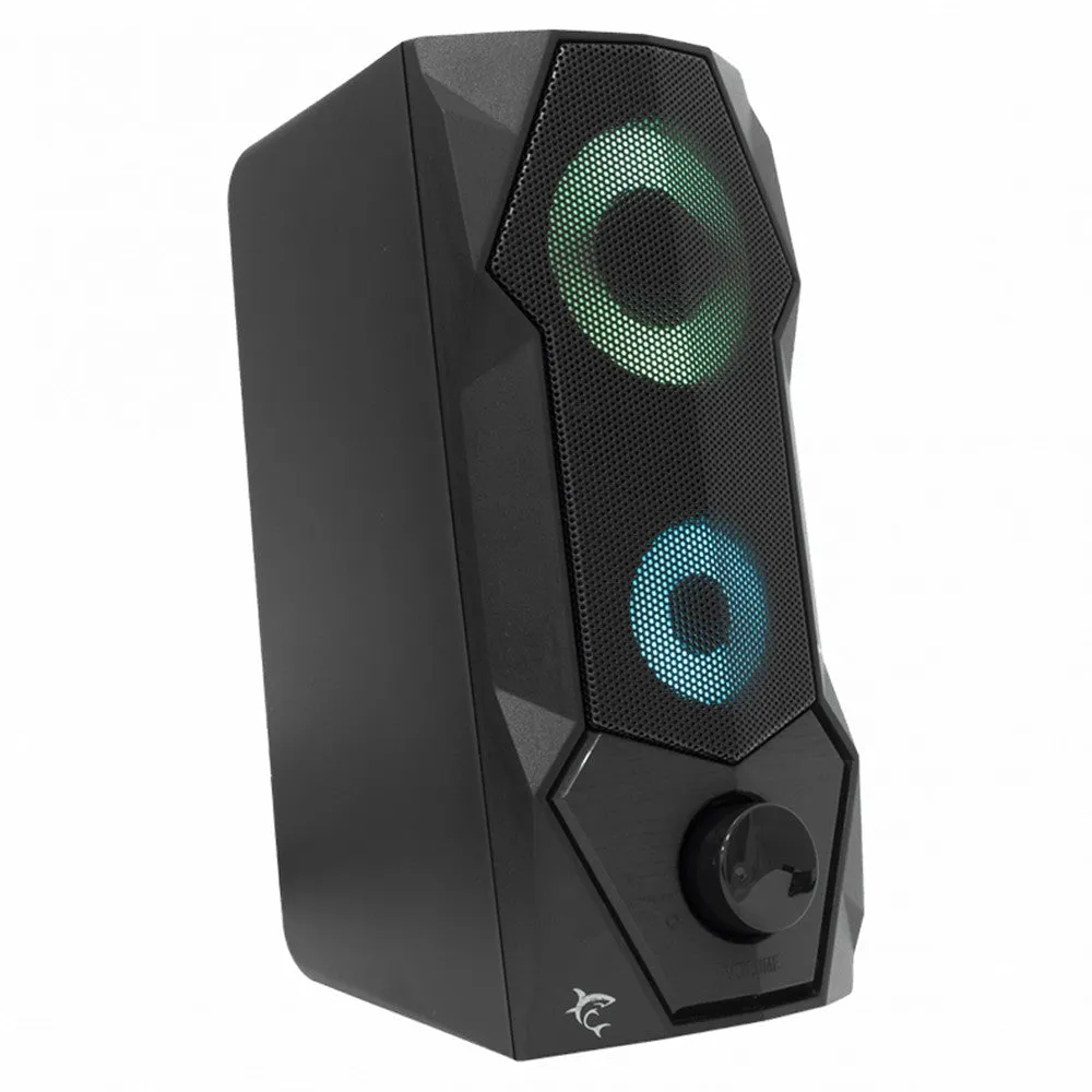 White Shark 2.0 Stereo Speaker - Black | FLOW