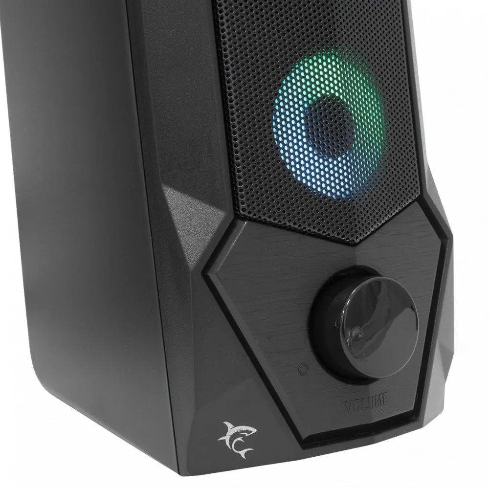 White Shark 2.0 Stereo Speaker - Black | FLOW