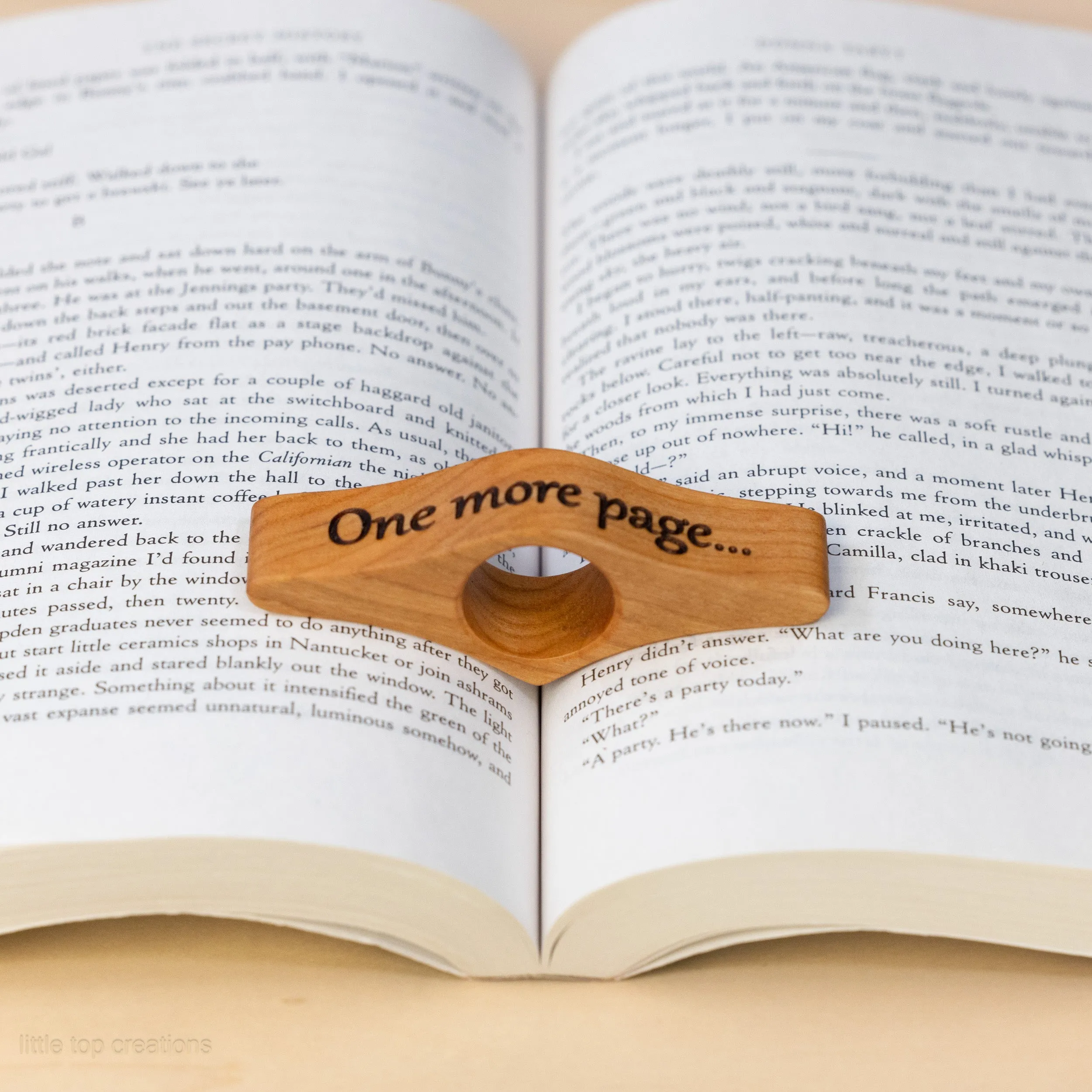 Wooden Thumb Book Page Holders