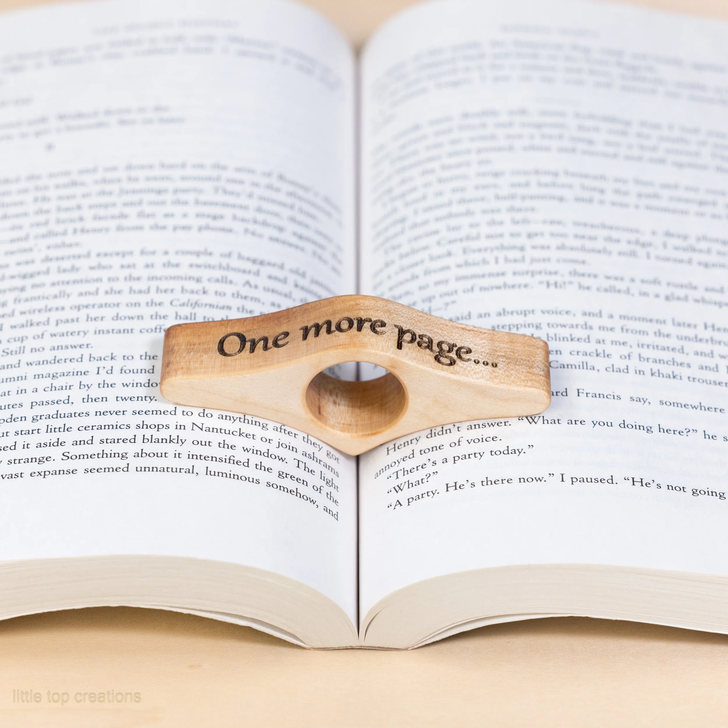 Wooden Thumb Book Page Holders