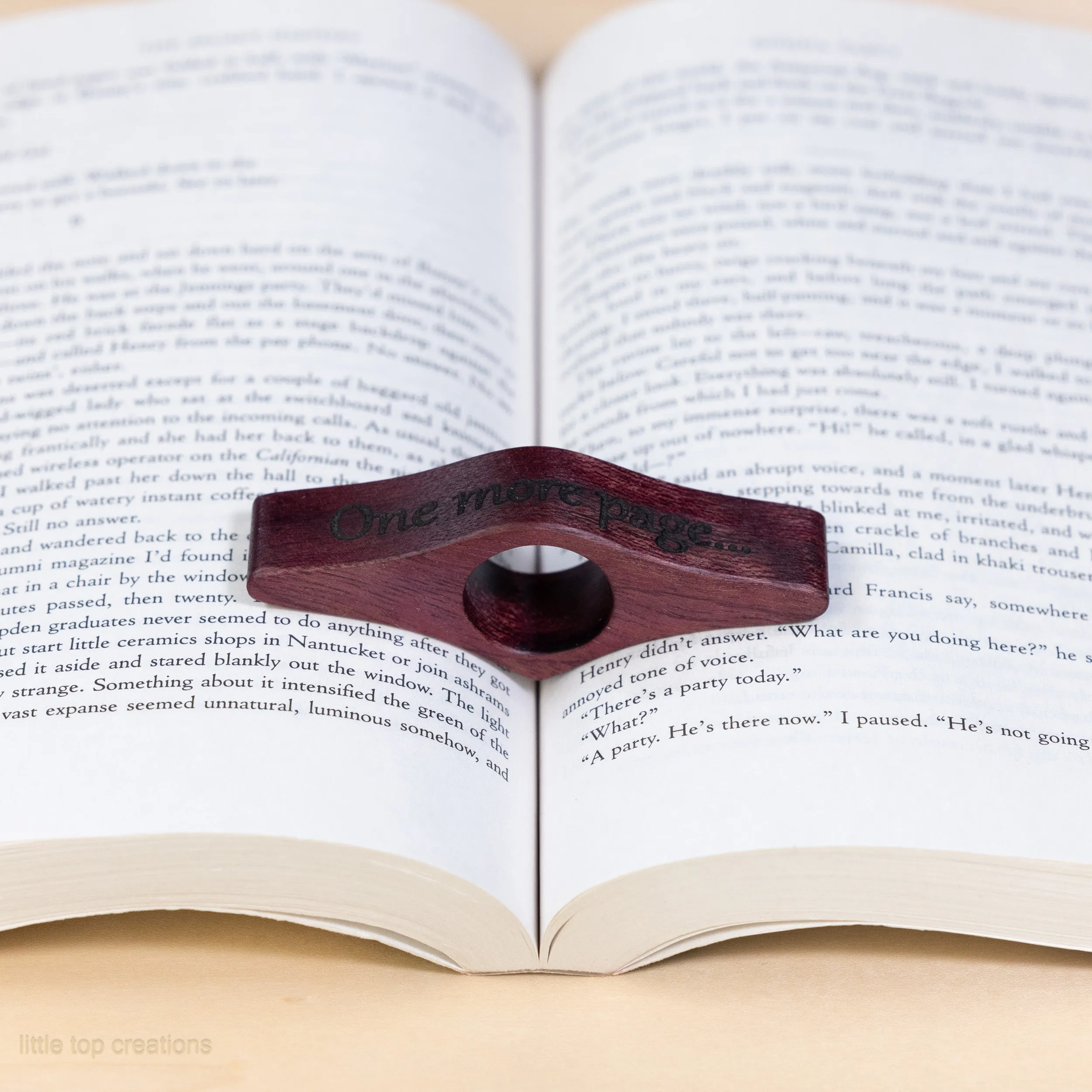 Wooden Thumb Book Page Holders