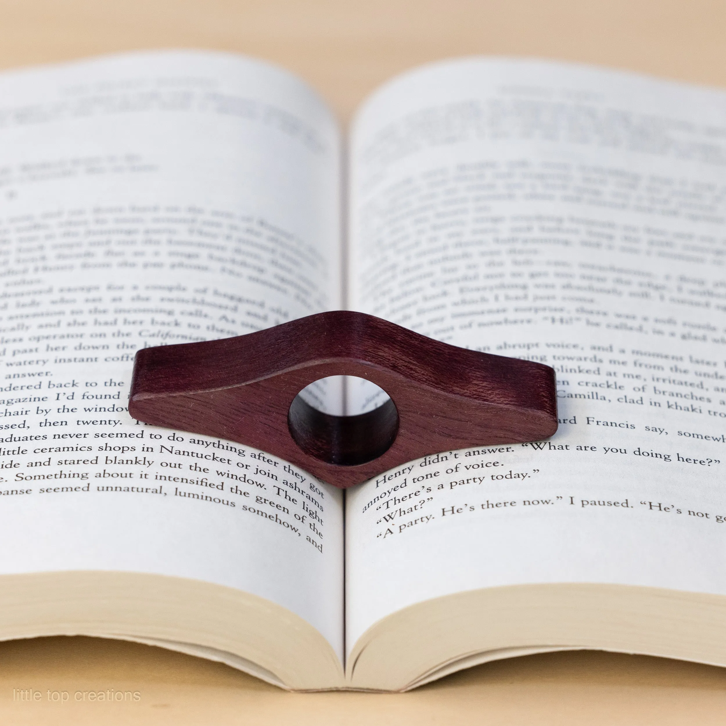 Wooden Thumb Book Page Holders