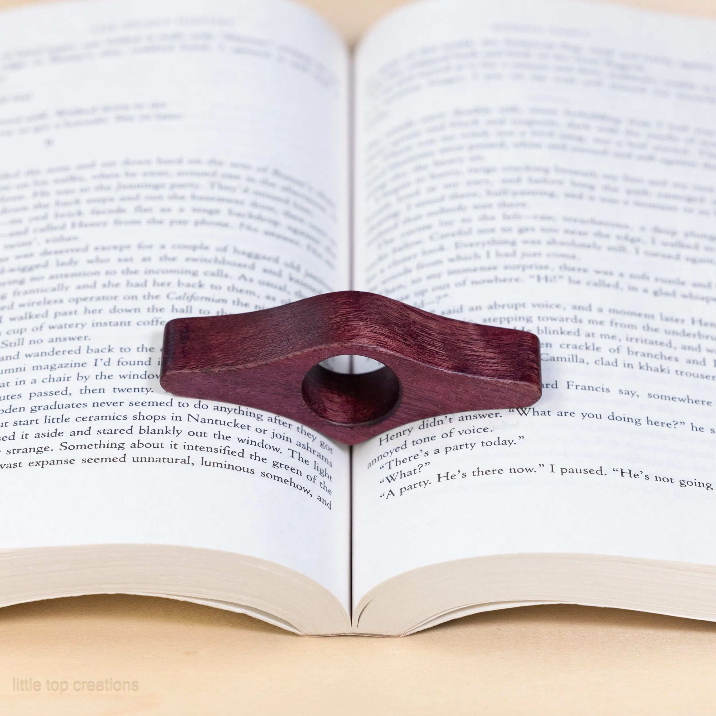 Wooden Thumb Book Page Holders