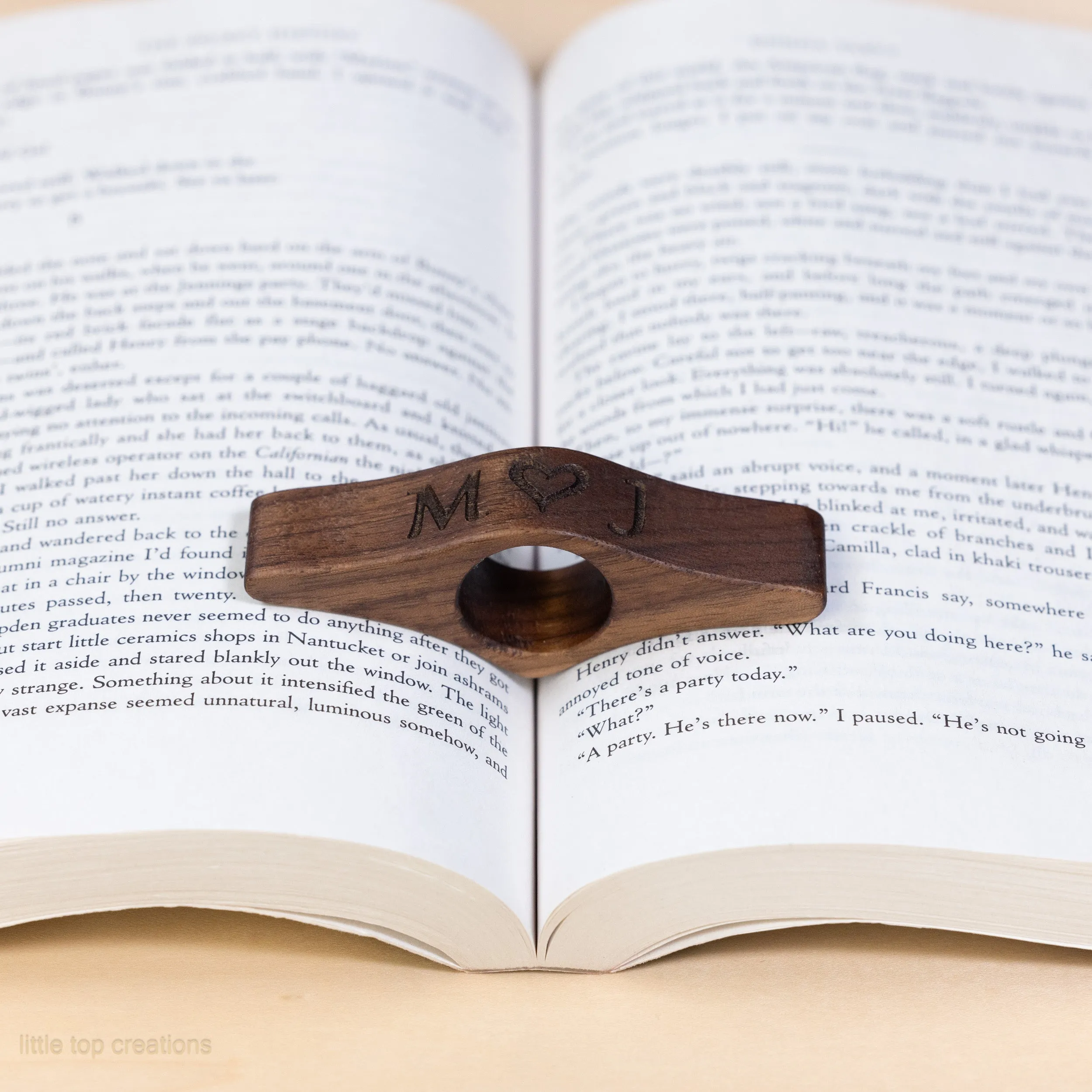 Wooden Thumb Book Page Holders